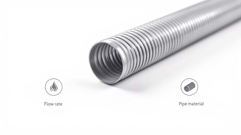 Metalventilrør til ventilation og udsugning i byggeri.